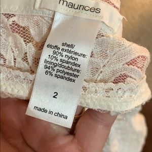 Maurices Intimates & Sleepwear - Maurices Ivory Bralette size 2 plus Maurices Intimates & Sleepwear - Maurices Ivory Bralette size 2 plus